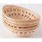 Vintiquewise Natural Bamboo Oval Storage Bread Basket Storage Display Trays, PK 5 QI003504.L.5 - alternate 2